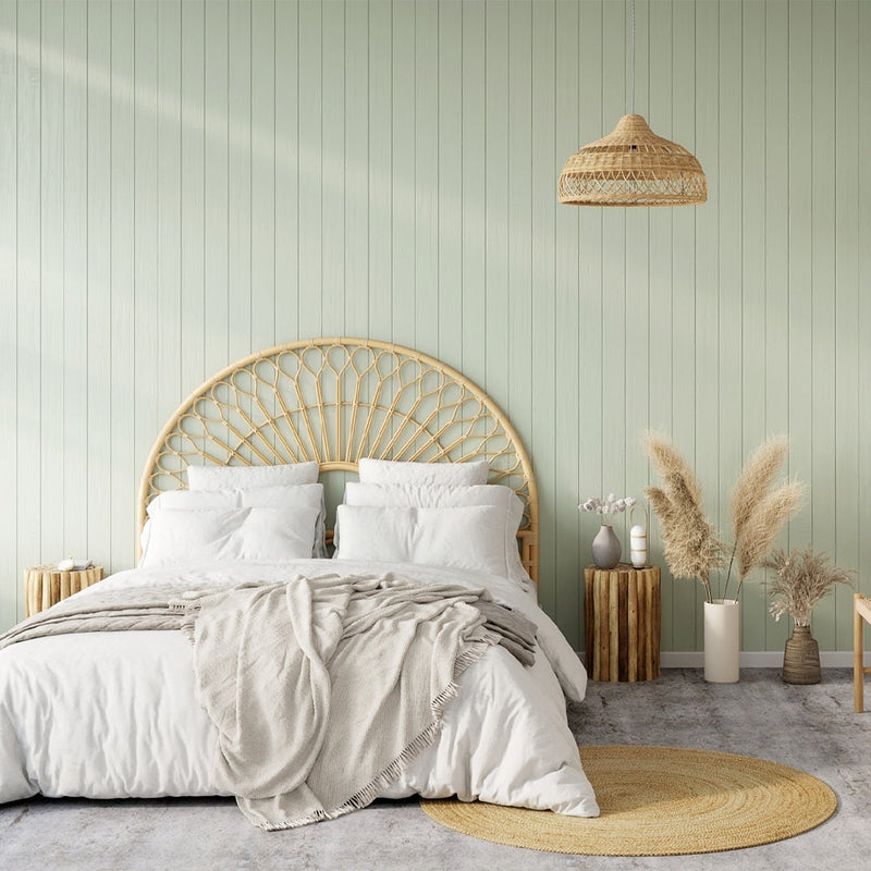 acheter tete de lit arrondie en rotin boheme