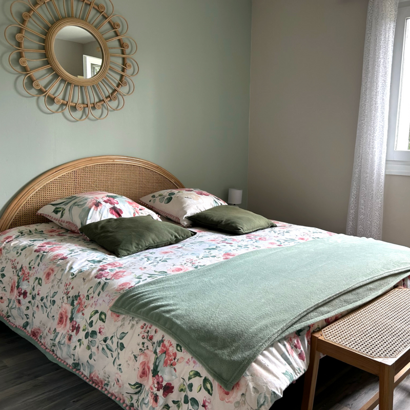 Tête de lit Néora en rotin et cannage 160 cm