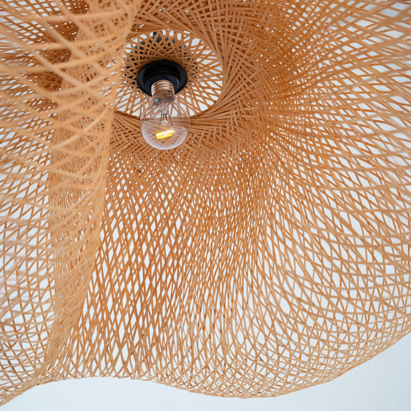 Suspension Anya en bambou naturel D88 cm