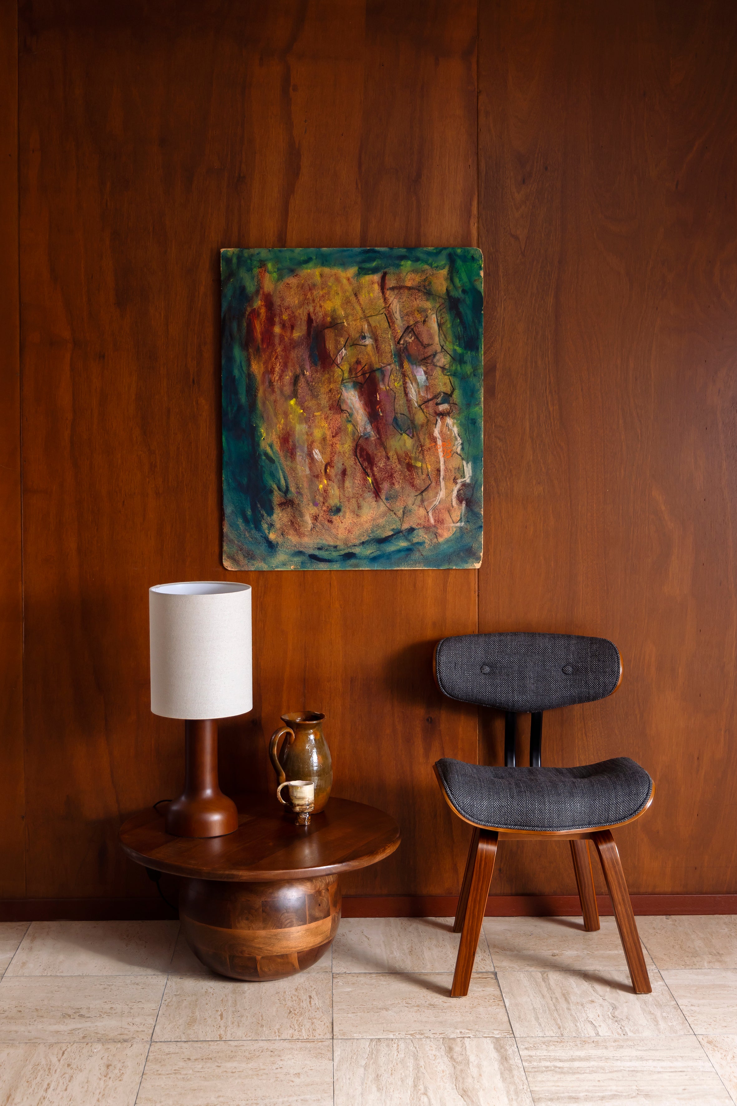 Blackwood - Chair - Bent poplar wood - Gray