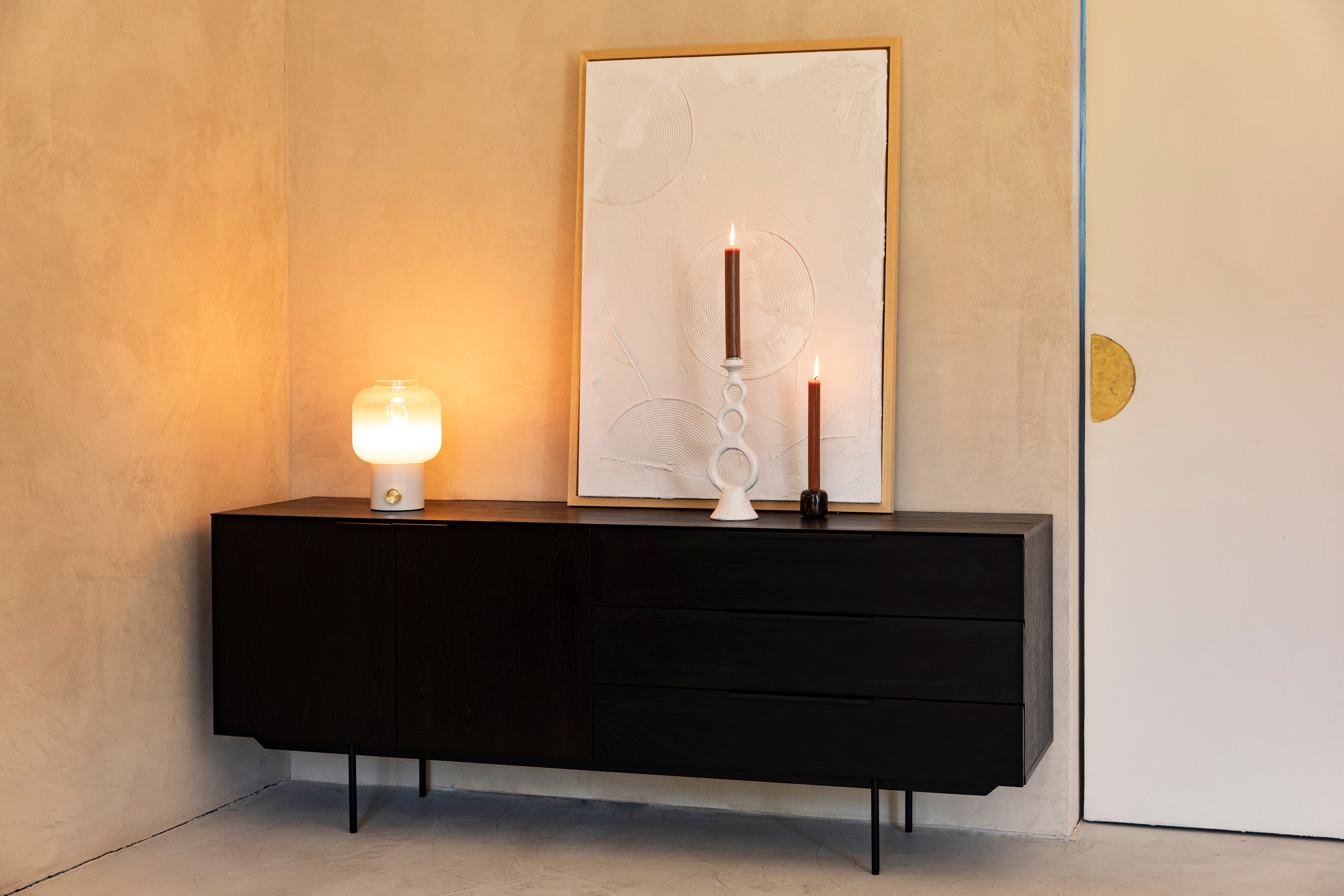 Moody - Table Lamp - Glass - White