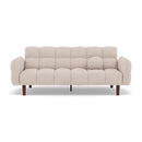 Adam - Sofá convertible Clic-Clac - 2 plazas - Tela texturizada - Beige