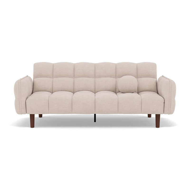 Adam - Sofá convertible Clic-Clac - 2 plazas - Tela texturizada - Beige