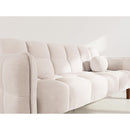 Adam - Sofá convertible Clic-Clac - 2 plazas - Tela texturizada - Beige