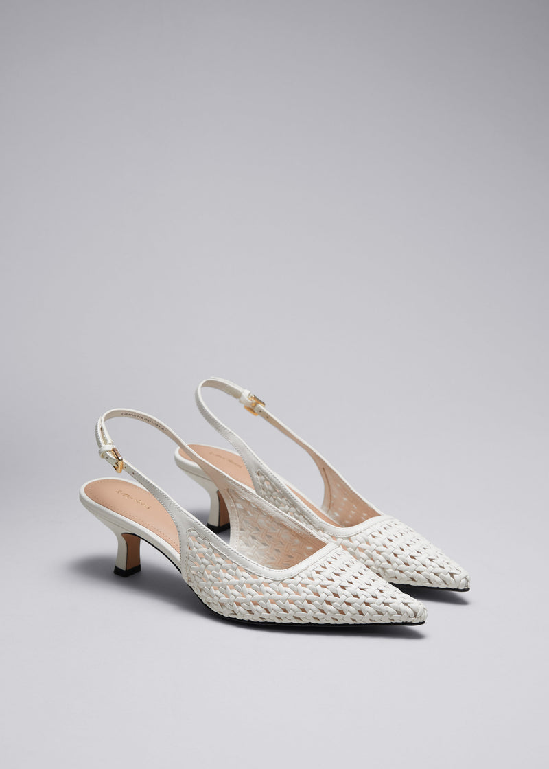 Shoes Helmi Pump Leather - White - Women