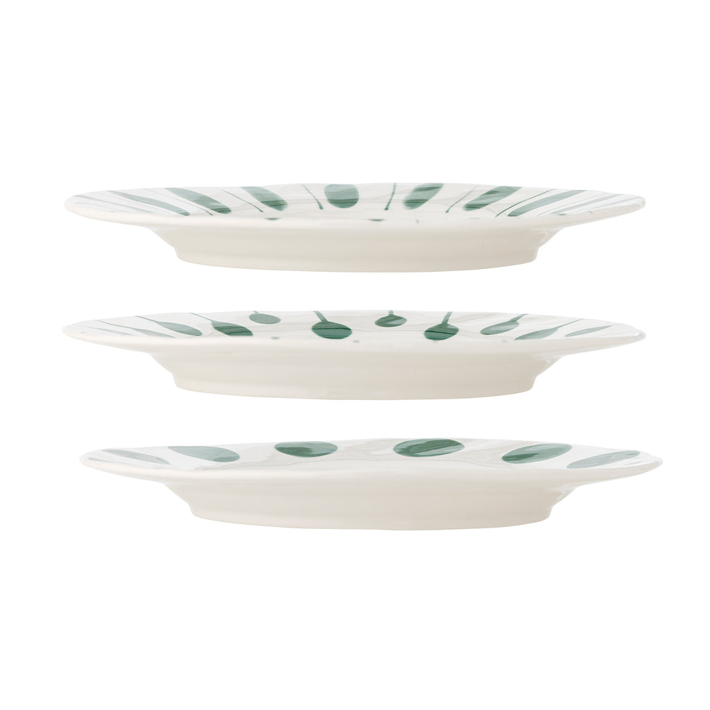 Linora - Plate - Green - Stoneware