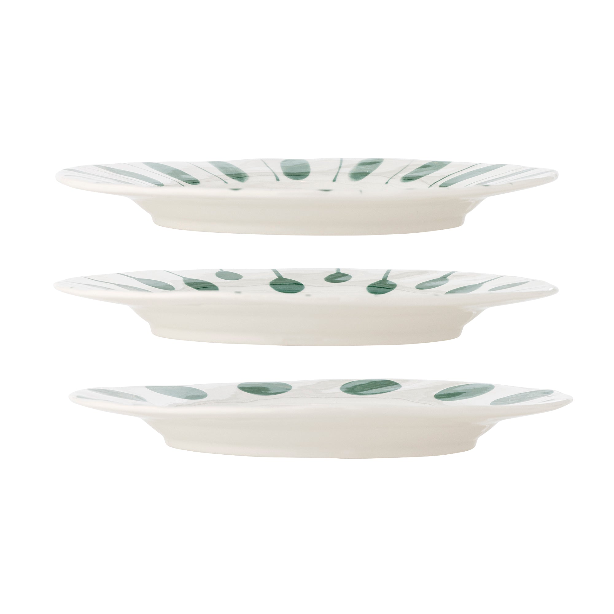 Linora - Plate - Green - Stoneware