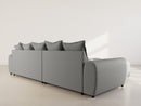 Adelaide - Reversible Corner Sofa - 4 Seater - Textured Fabric - Gray