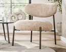 Adelia - Fauteuil - Tissu Texturé - Sable