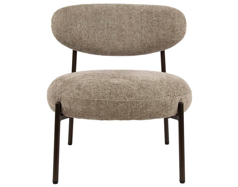 Adelia - Fauteuil - Tissu Texturé - Sable