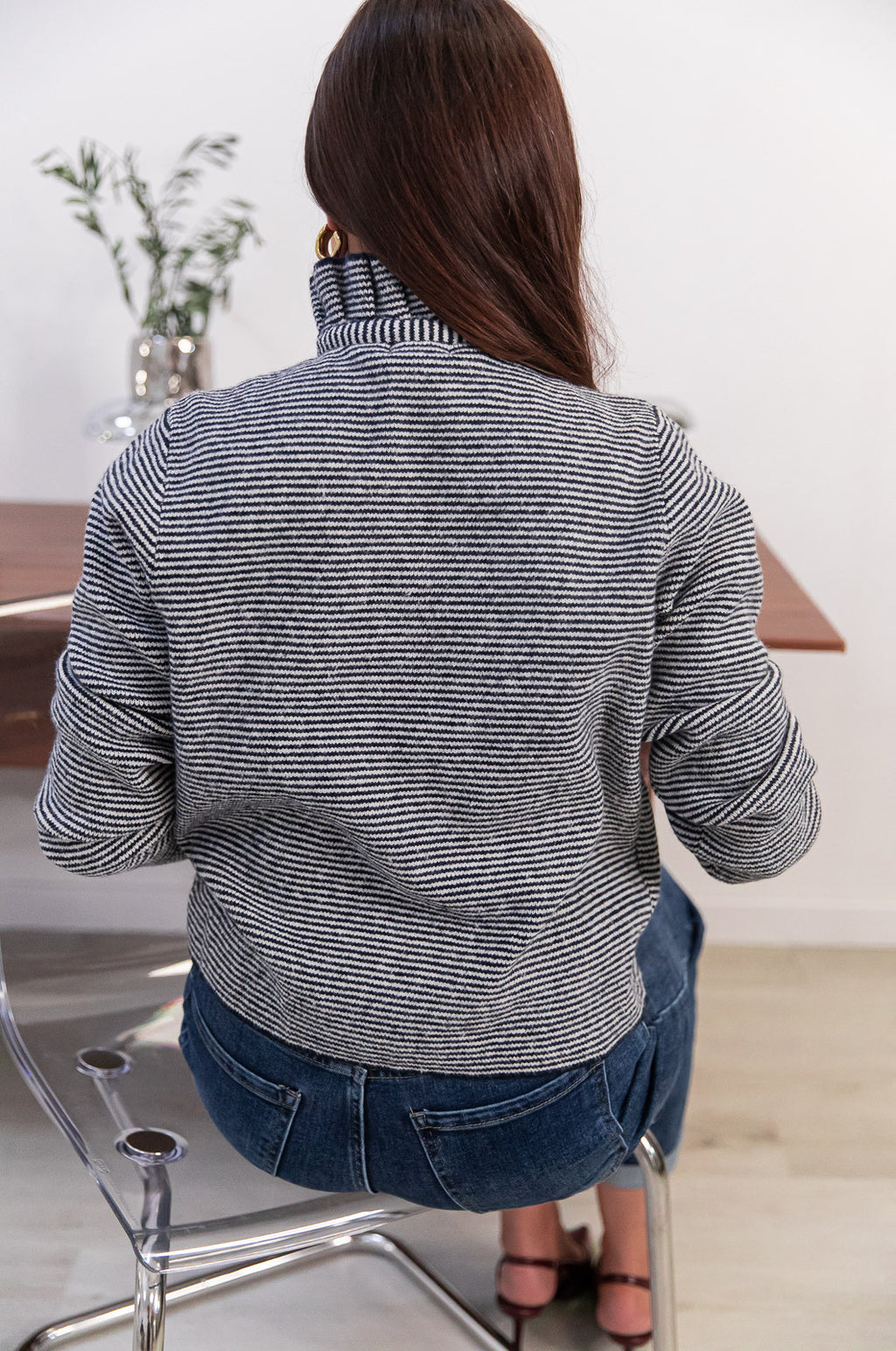 ADÈS Blue - Victorian Collar Cardigan