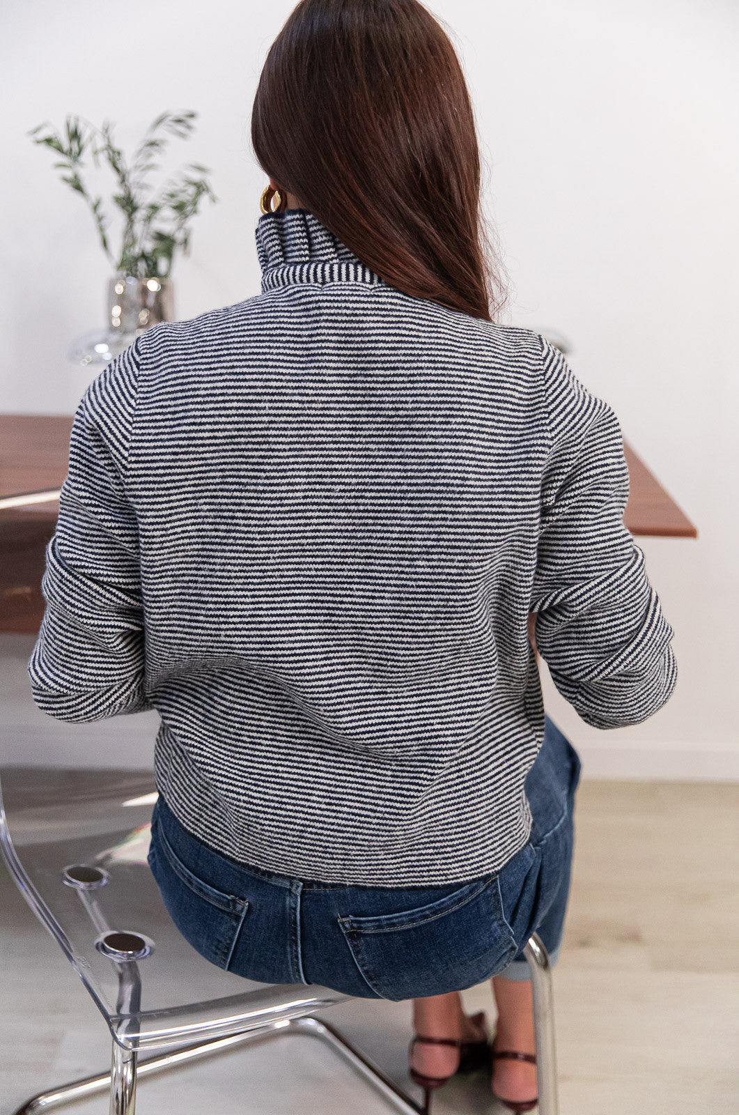 ADÈS Blue - Victorian Collar Cardigan