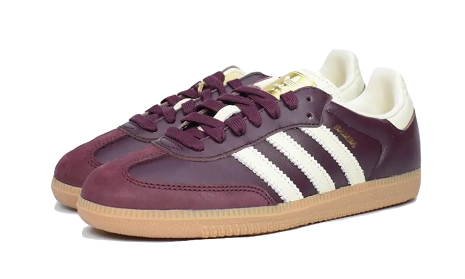 Samba Og Maroon Crewht Gold - Marron