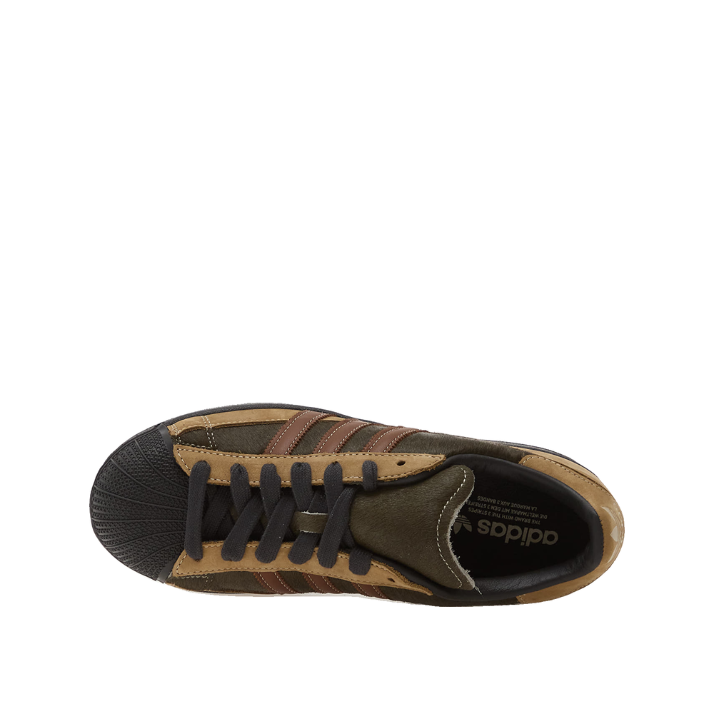 Adidas Superstar II - Baskets Homme Olive/Brun pré-aimé