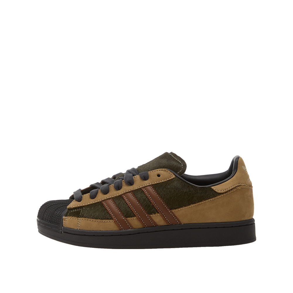 Adidas Superstar II - Baskets Homme Olive/Brun pré-aimé