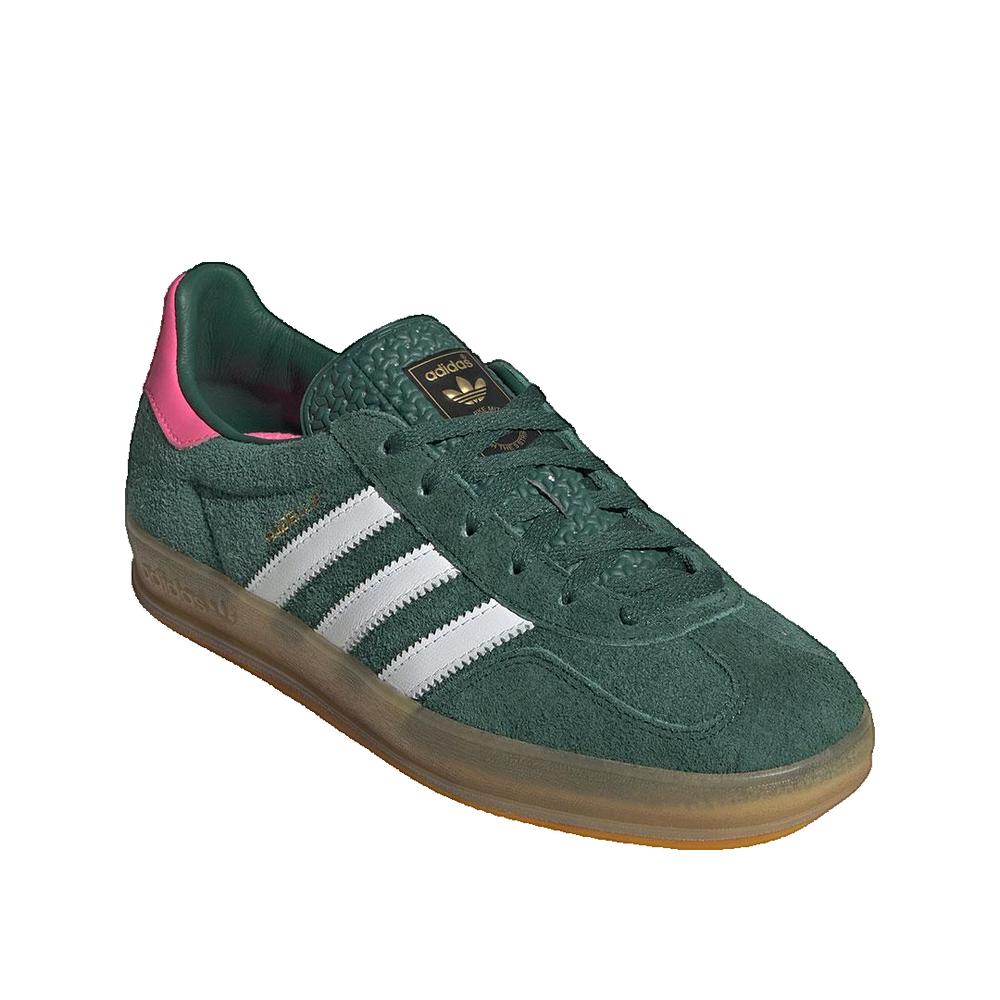 Adidas Gazelle Indoor - Damen-Sneaker Grün/Pink