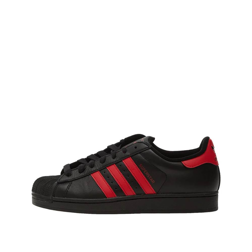 Adidas Superstar II - Sneakers Herr Svart/Röd