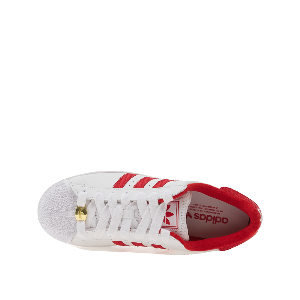 Adidas Superstar II - Men's Trainers White/Better Scarlet/Gold Metallic