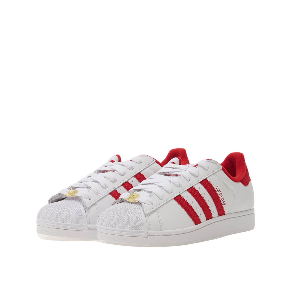 Adidas Superstar II - Men's Trainers White/Better Scarlet/Gold Metallic