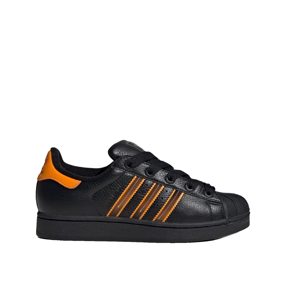 Adidas Superstar II - Sneakersy damskie czarno-pomarańczowe