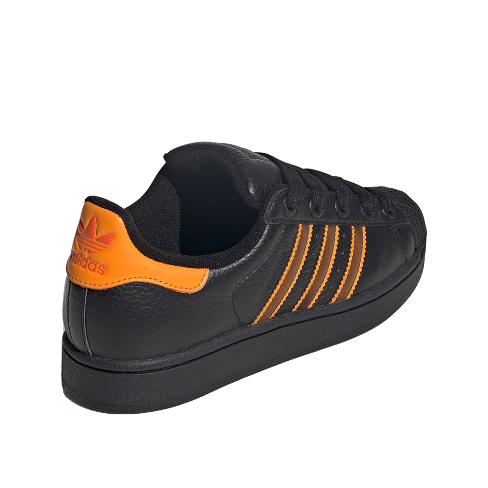 Adidas Superstar II - Sneakersy damskie czarno-pomarańczowe
