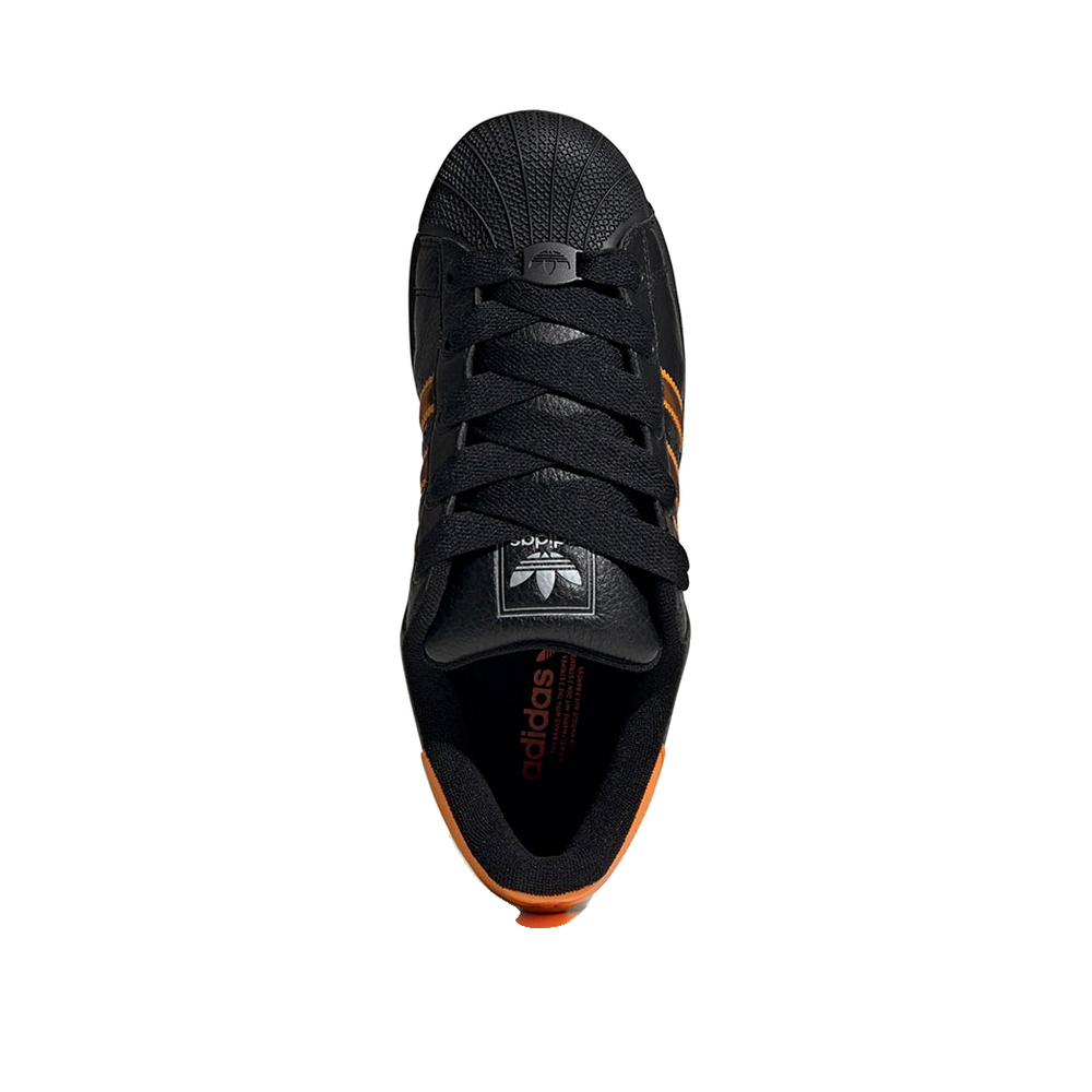 Adidas Superstar II - Sneakersy damskie czarno-pomarańczowe