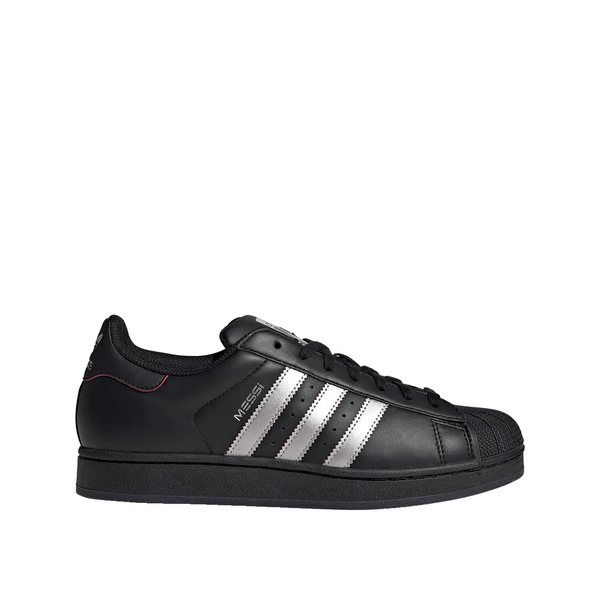 Adidas Superstar Messi – Unisex-Sneaker Schwarz/Silber/Rot