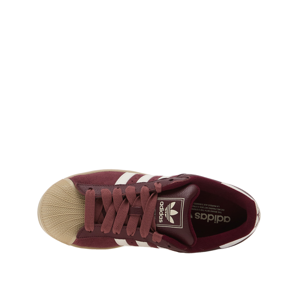 Adidas Superstar II - Herensneakers Maroon/Core White/Khaki Three