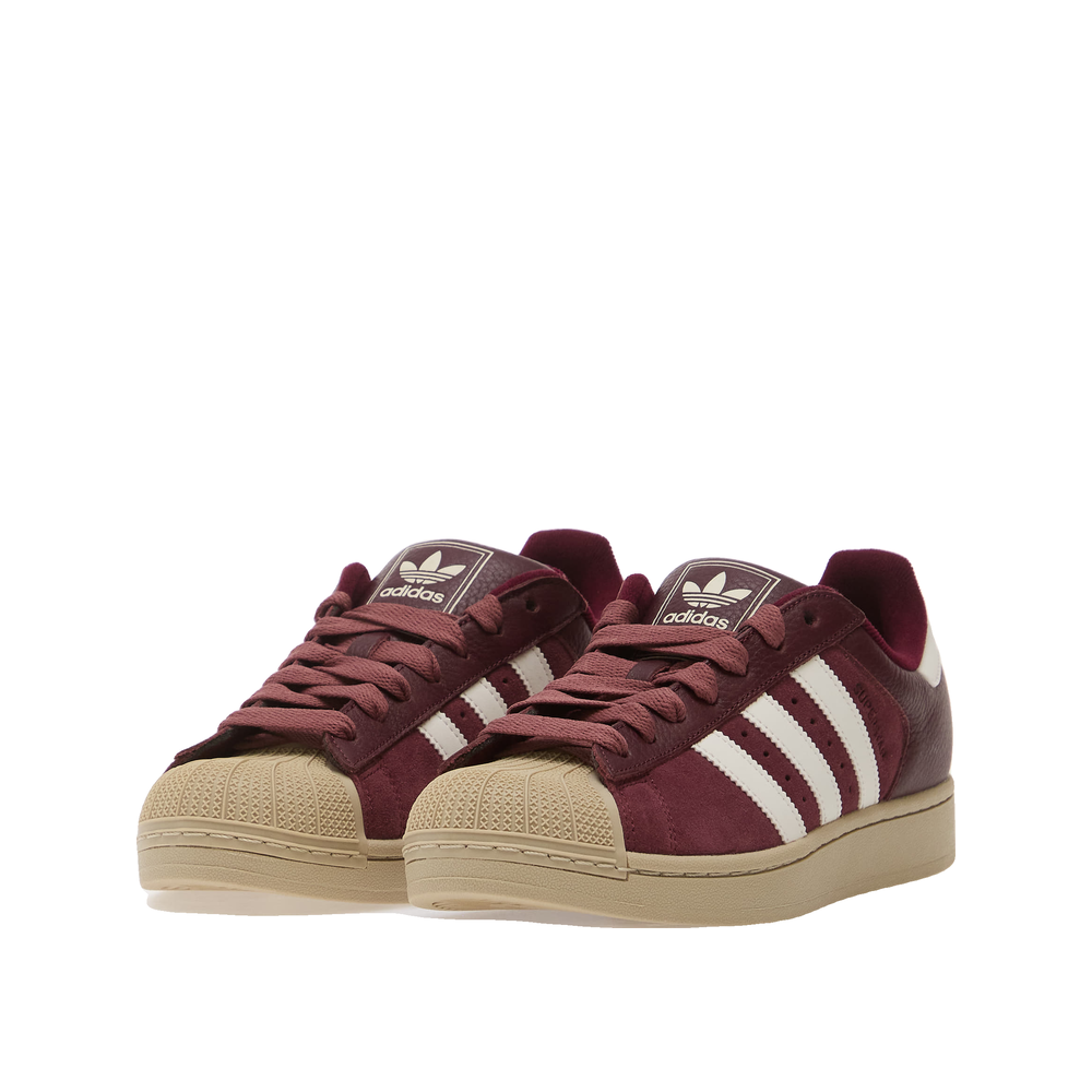 Adidas Superstar II - Herensneakers Maroon/Core White/Khaki Three