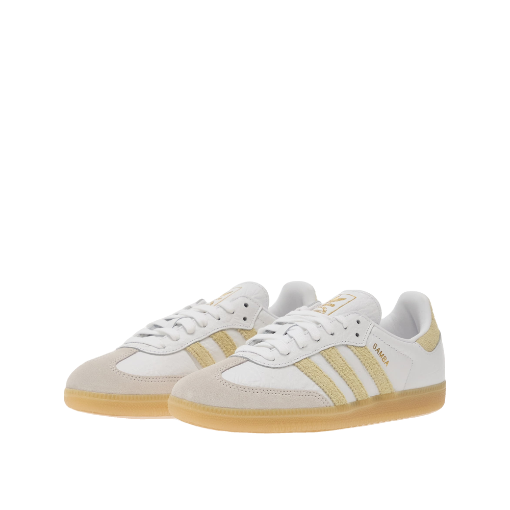 Adidas Samba OG - Baskets Femme Blanc/Jaune