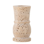Ilise - Candle Holder - Natural - Travertine