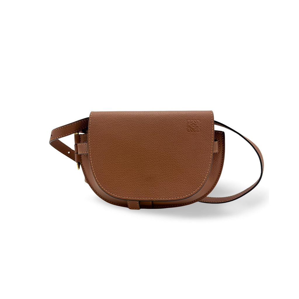 Sac Porté Épaule Loewe Gate Mini Cuir - Marron