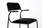 Alba - Dining Room Armchair - Fabric - Black/Black