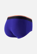 Slip Bleu En Coton Avec Cocarde - Terrible Indigo