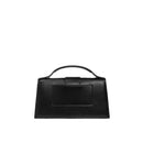 Sac Jacquemus Le Grand Bambino - Silver Logo - Femme - Black
