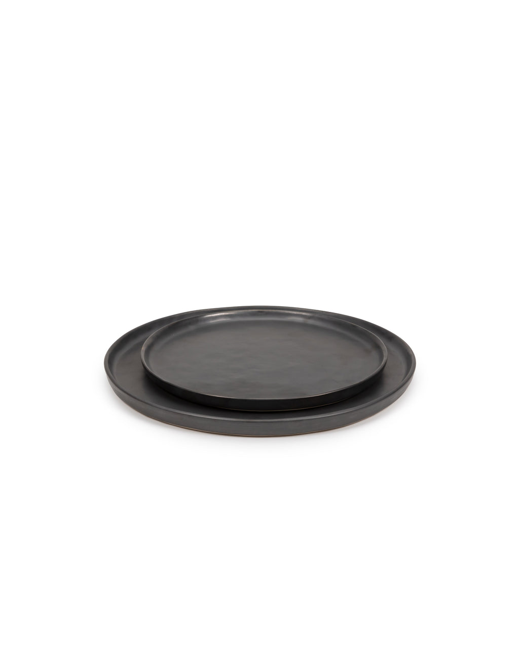 Pure - Assiette - L - Grès - Noir