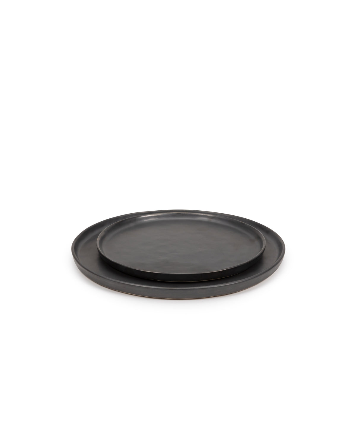 Pure - Assiette - L - Grès - Noir
