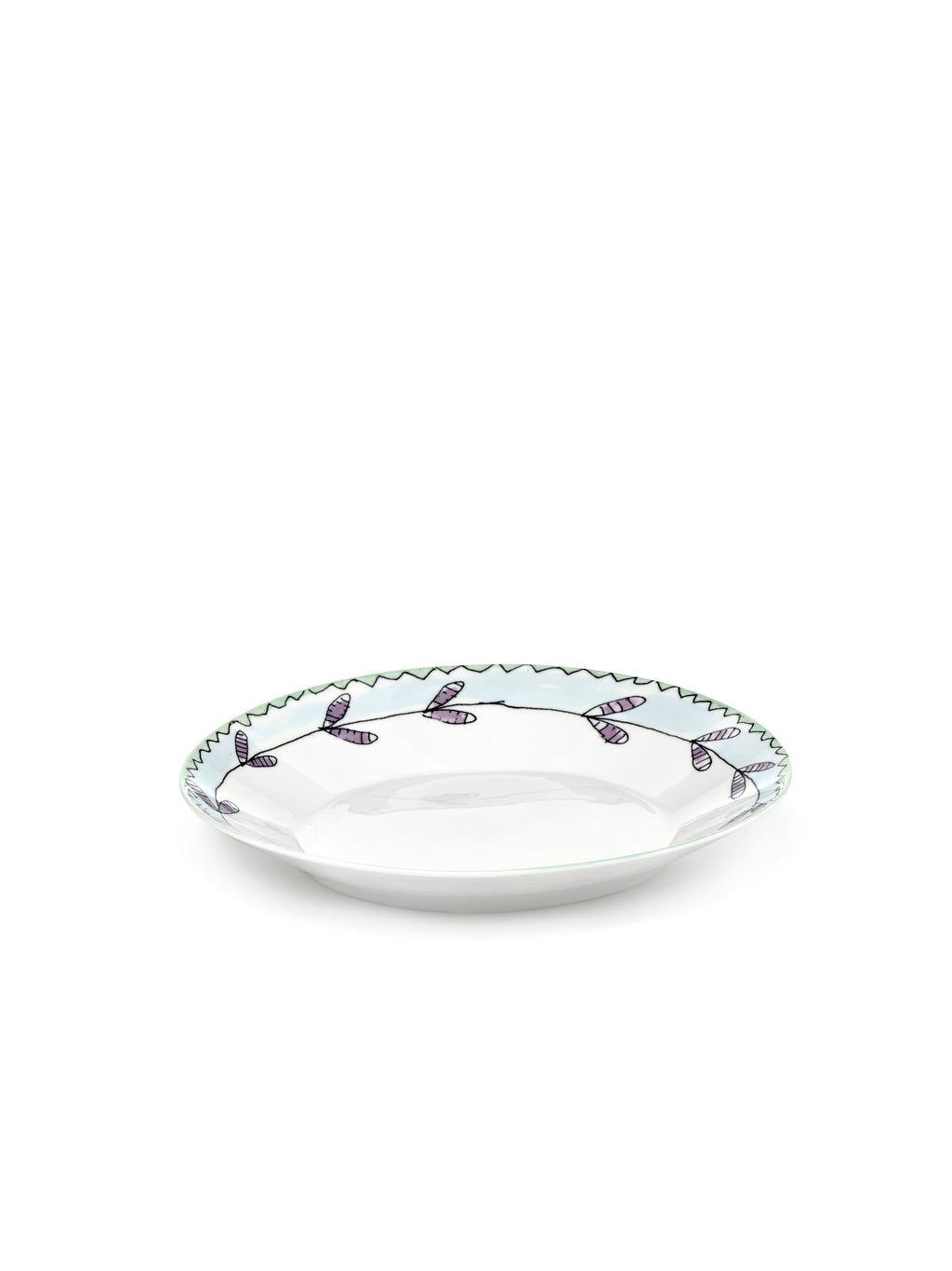 Midnight Flowers - Lot De 2 Assiettes Creuses - L - Porcelaine Bone China - Blossom Milk