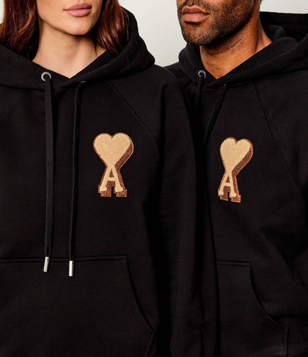 Ami Paris - Sudadera con capucha y parche Ami De Coeur