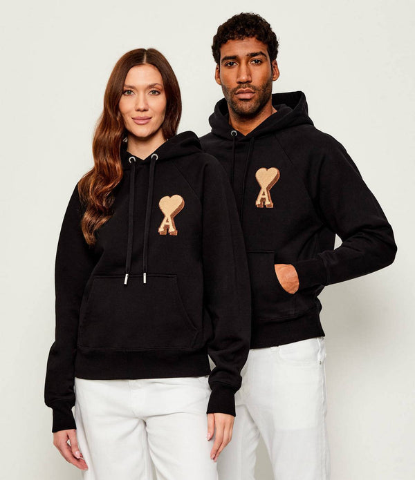 Ami Paris - Sudadera con capucha y parche Ami De Coeur