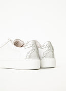 Aigle - Baskets Brodgen - White Silver - Femme