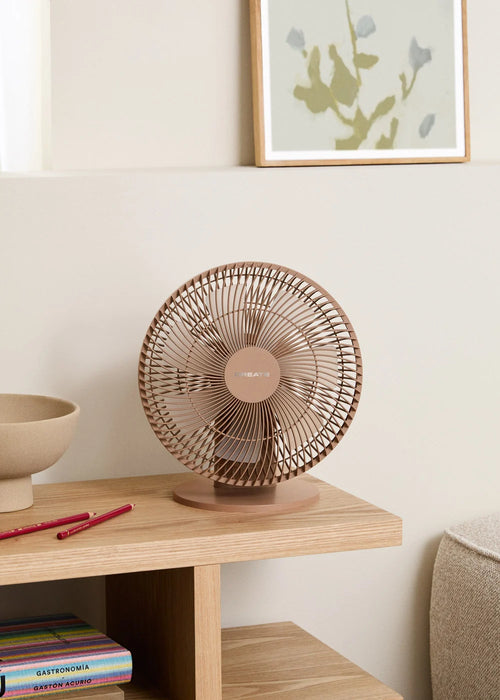 Air Dual Compact - Ventilateur De Table & Mural Rechargeable 10W - Moka