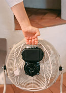 Air Floor Retro - Industrial Fan - 12" - Sand