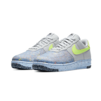 Nike - Zapatillas Air Force 1 Low Crater Pure Platinum Barely Volt - Verde