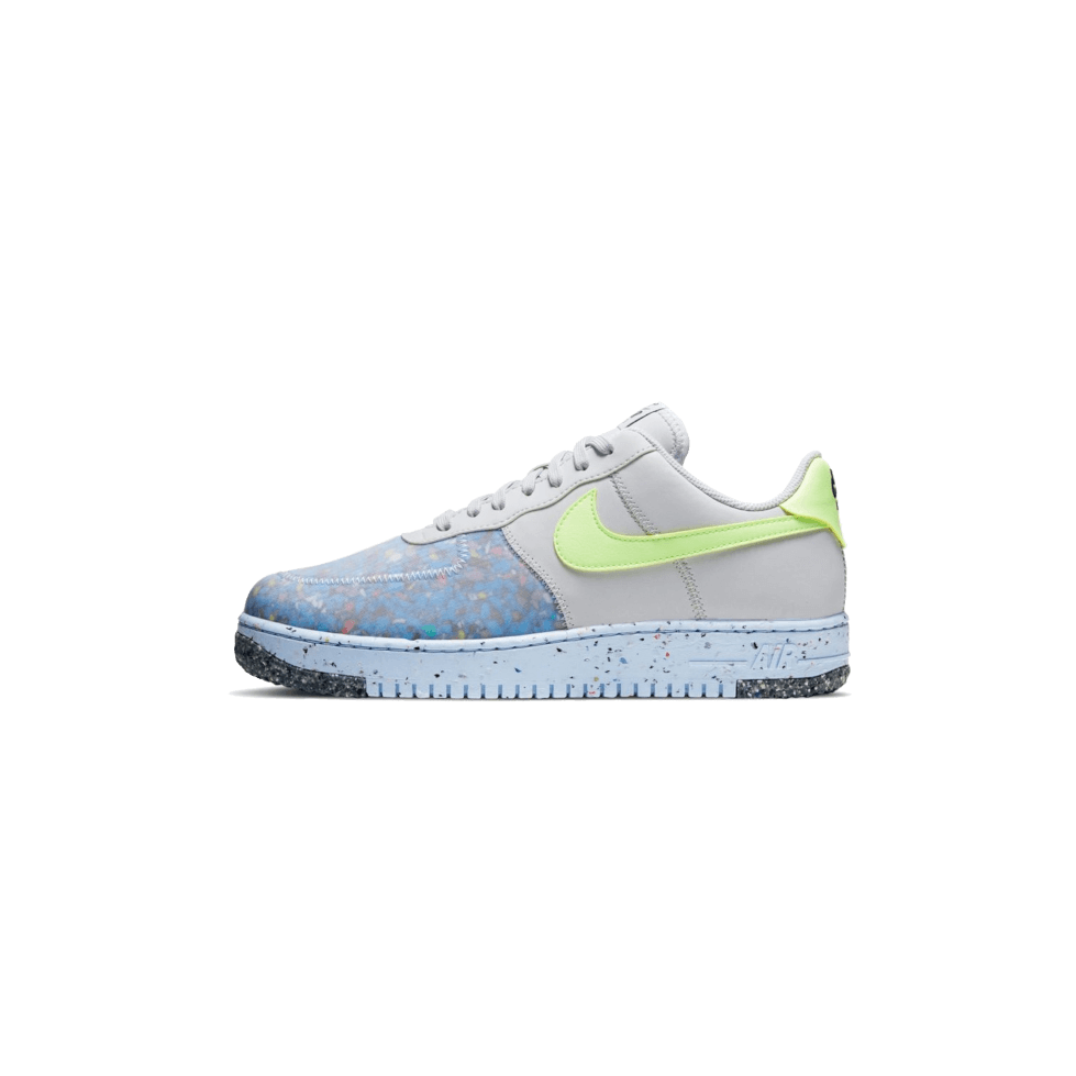 Nike - Zapatillas Air Force 1 Low Crater Pure Platinum Barely Volt - Verde