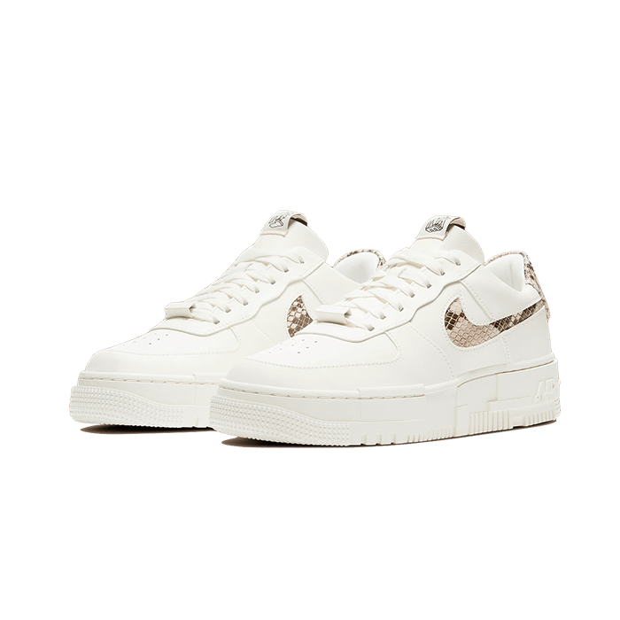 Nike - Air Force 1 Low Pixel Snakeskin Sneakers - Brown