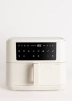 Air Fryer Dual - 10L Oil-Free Air Fryer with Divider - Off-White