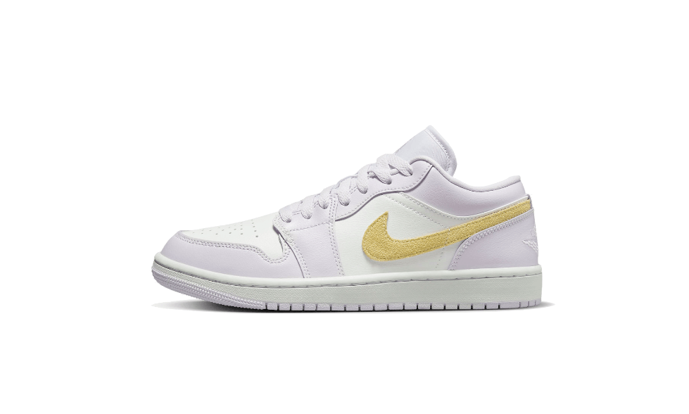 Air Jordan 1 Low Barely Grape - Blanc