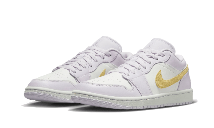 Air Jordan 1 Low Barely Grape - Blanc