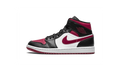 Air Jordan 1 Mid Bred Toe - Noir